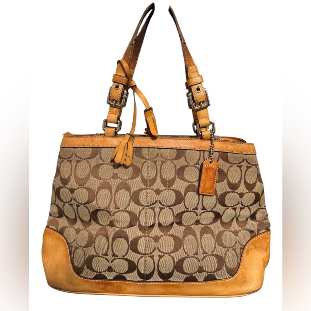Canvas coach bag